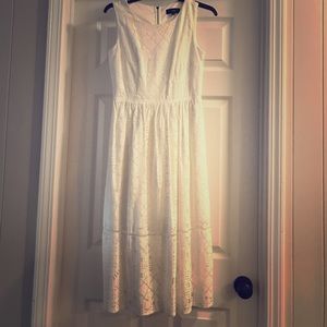 Classic white lace dress